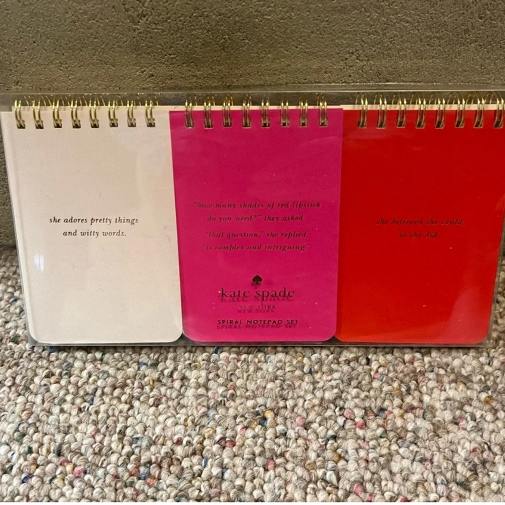 🆕 Kate Spade She Spiral Notepad Set